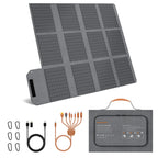 120W 80W 40W Portable Solar Panel 23.5% High Efficiency Foldable Solar Charger for Camping, RV, Emergency Power Supply