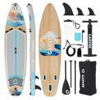 11ft  Inflatable Stand Up Paddleboard With Premium SUP Accessories,  450lbs Capacity, With Camera Mount