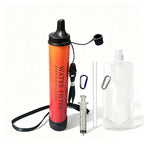 1-5 Pcs Outdoor Mini Water Filter Straw Camping Purification Portable