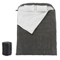 Double Sleeping Bag for Adults with Pillow Lightweight 3 Season Portable Compact Sleeping Bag for 2 Person Hiking Fishing