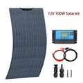 12V 50W, 19.8V 100W Flexible Photovoltaic Solar Panels, Battery Charger For Car, Boat, Camper, Campsite