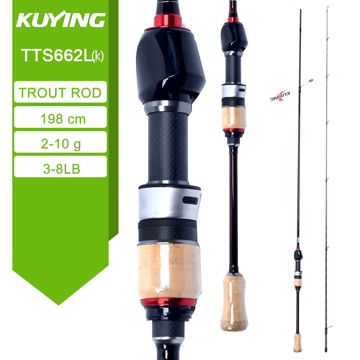 Spinning Casting Rod For Fishing Lure Rods BFS Pole Carbon 0.8-8g 1-8lb  Baitcaster