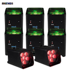 4Pcs/6pcs/8pcs Wireless Remote Control Wifi APP Smart LED Par 6x18W 6in1 RGBAW+UV Battery lamp