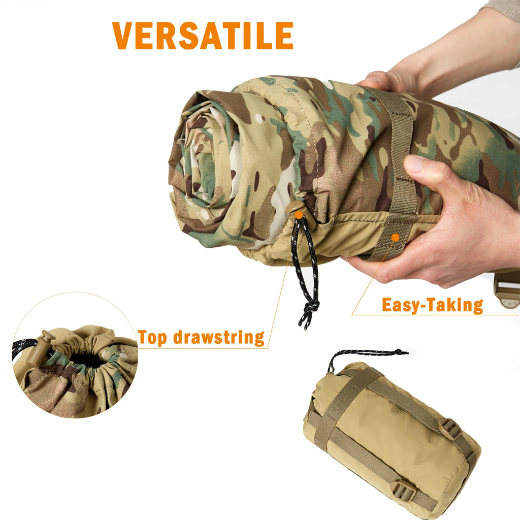 Bivy Cover Sack FBivy Cover Sack or Military Modular Sleeping System, Waterproof Outer Shell For Sleeping Bag, Minimalist Stealth Shelter