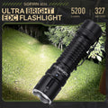 LED Tactical Flashlight XHP70.3 HI  5200lm Powerful 21700 Type C Rechargeable Torch E-switch Outdoor Light