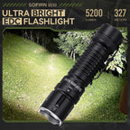 LED Tactical Flashlight XHP70.3 HI  5200lm Powerful 21700 Type C Rechargeable Torch E-switch Outdoor Light