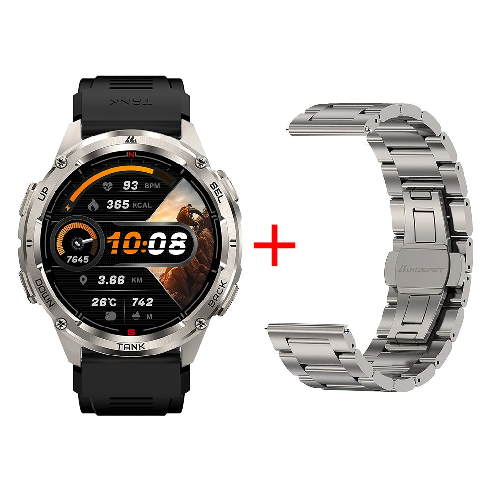 Ultra 2 GPS Smart Watches Men Compass Altimeter Barometric 5ATM IP69K Waterproof AMOLED Bluetooth Call Mens Watch