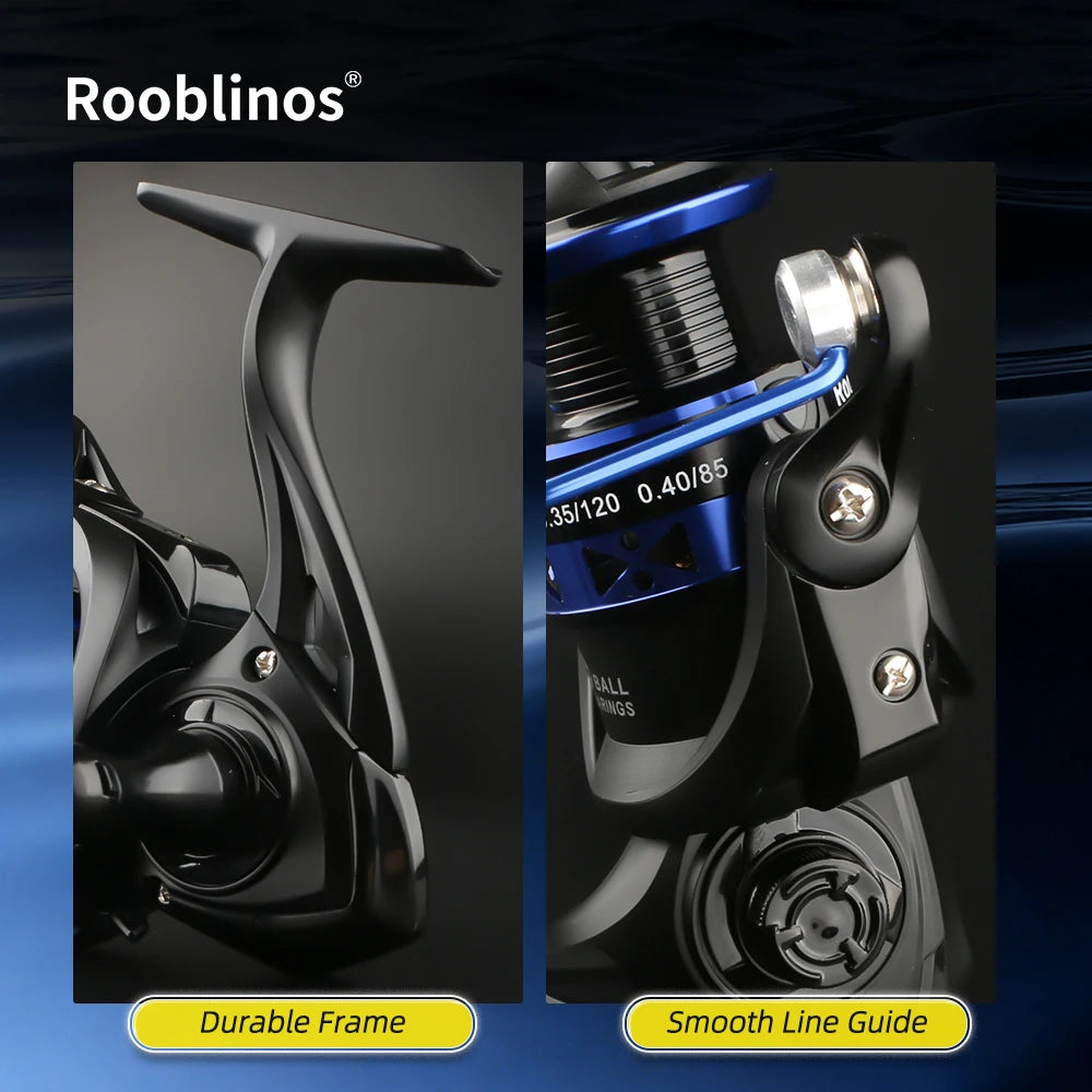 CASTING Spinning Reel Metal Spool 5.2:1 Gear Ratio 12BB Saltwater Freshwater Fishing Reel