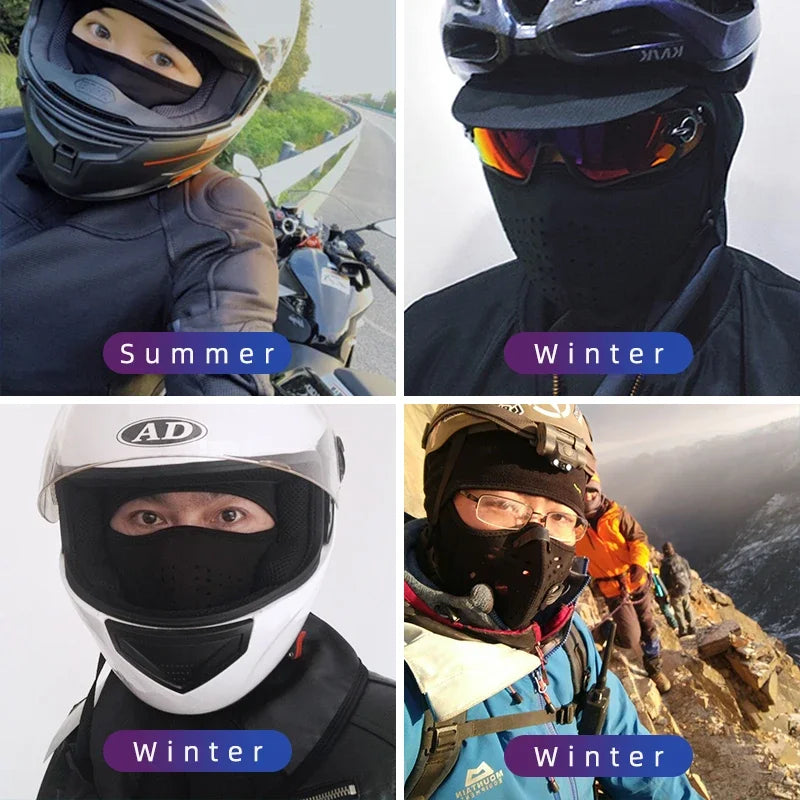 Winter Mask Balaclava Scarf Keep Warm Moto Cyling Mask Fishing Skiing Mask Bicycle Scarf Motorcycle Scarf Bike Hat