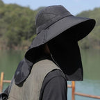 Summer Sun Hats With UV Protection For Outdoors,  Hunting, Hiking & Camping With Visor And Neck Flap For Men & Women.