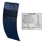 12V 50W, 19.8V 100W Flexible Photovoltaic Solar Panels, Battery Charger For Car, Boat, Camper, Campsite
