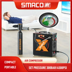 Portable High Pressure Air Compressor 4500psi/30mpa For Scuba Tank Hpa Pump Oil Free. 12v Dc Or 220v Ac