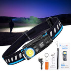 EDC Powerful LED Headlamp 1000Lumens Magnetic Rechargeable Head Lamp XP-L HI Camping Torch Flashlight