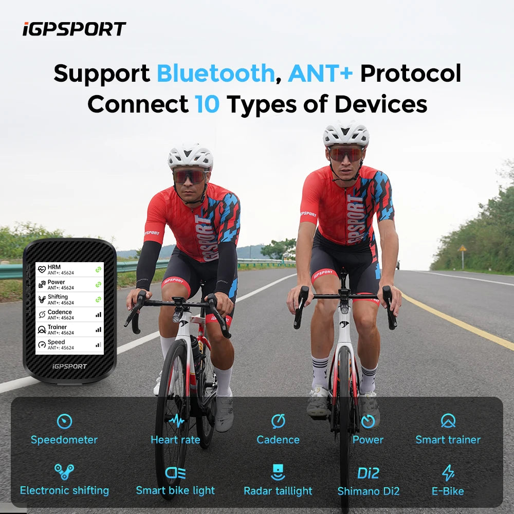 Touch-screen Bike Computer Global Map Cycling Computer Wireless Bike GPS Computer Support E-bike