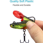 6PCS Wobblers Artificial Baits Fishing Tackle Soft Silicone Bait For Sea Bass Spoon Pike Carp Fishing Lures Swimbait2027