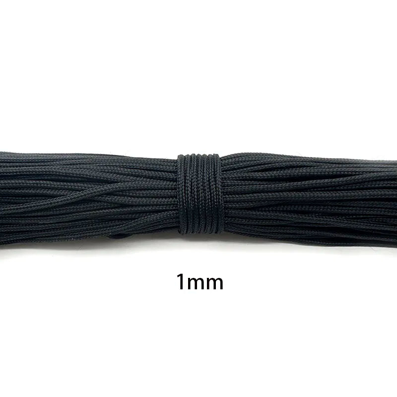 Paracord 1mm/2mm/3mm/4mm/5mm Diameter Parachute Rope Climbing Camping Survival Gear Parachute Rope Bracelet DIY Jewelry Findings