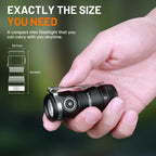 Mini SST40 LED 1300lm Tactical 18350 Rechargeable Flashlight 6000K Keychain Emergency Torch Led Light with Magnetic