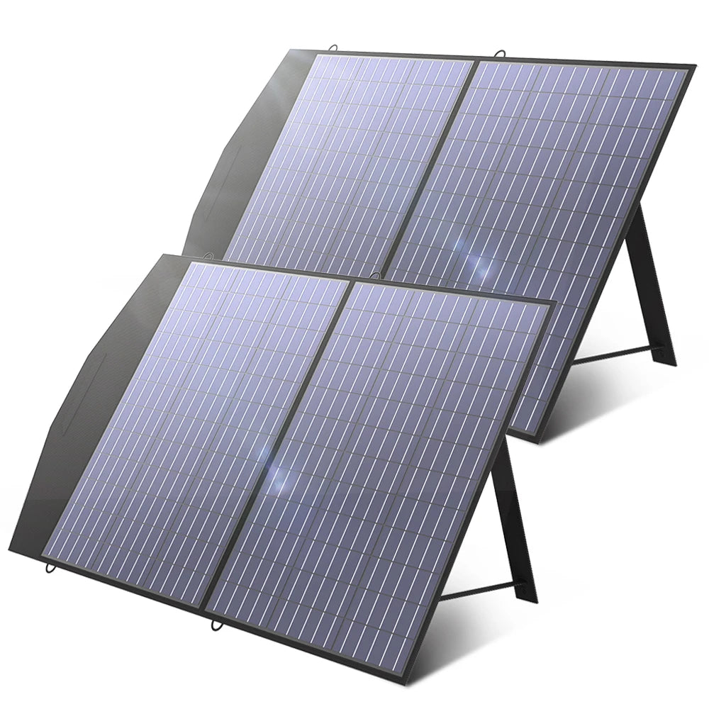 Foldable and Portable Solar Panel 100 / 200W Battery Charger，Outdoor Emergency Backup Power for Powerstation etc