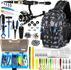 Fishing Backpack With Fishing Rod, Reel &Tackle Boxes, Waterproof Sling Bag