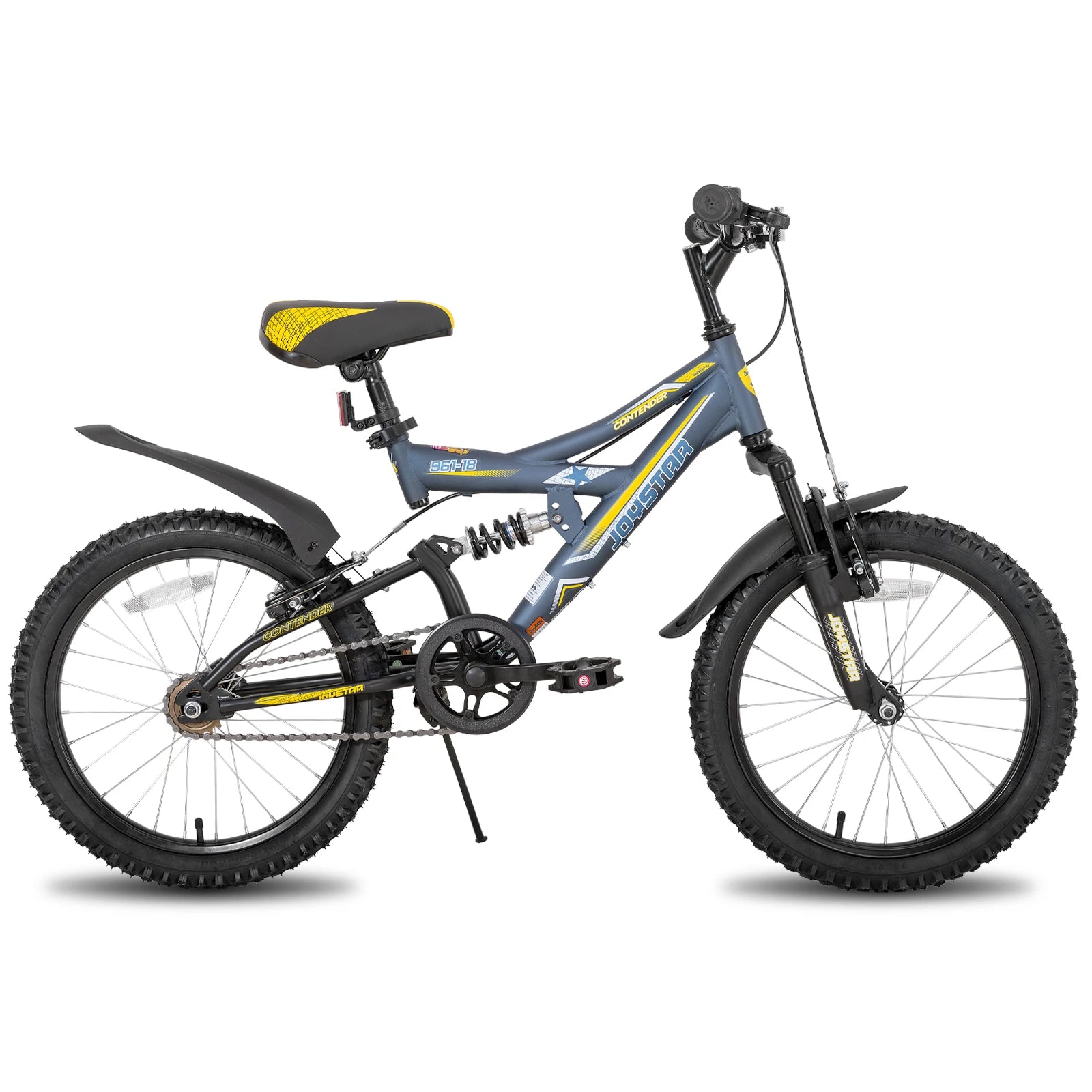 20 Inch Kids' Bike for Kids Ages 5-13 Years Old, Dual-Suspension Kids Mountain Bike