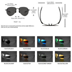 Ultra Light 12g TR90 Frameless Polarized Aviator Sunglasses - Flexible & Comfort Fit Unisex for Driving, Fishing, Outdoor
