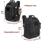 Extra Large 60L Tactical Water Resistant Backpack For Men & Women, For Camping, Fishing, Hiking, Travel & Laptop