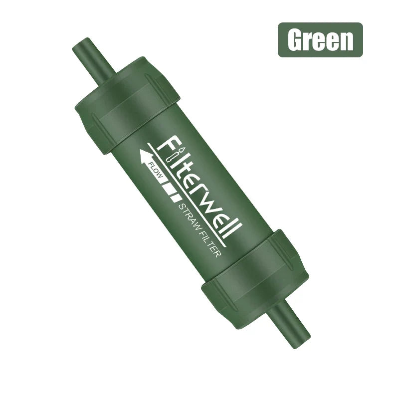 Westtune Outdoor Mini Water Filter Straw Camping Purification Portable Hiking Water Purifier for Survival or Emergency Supplies