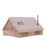 Large Luxury Inflatable Glamping Tent with Manual Hand Pump, Easy Setup 4 Season Anti-Snow Spacious Family Shelter, Weatherproof Air Tent for Outdoor Camping, Backyard Party & Wilderness Adventure
