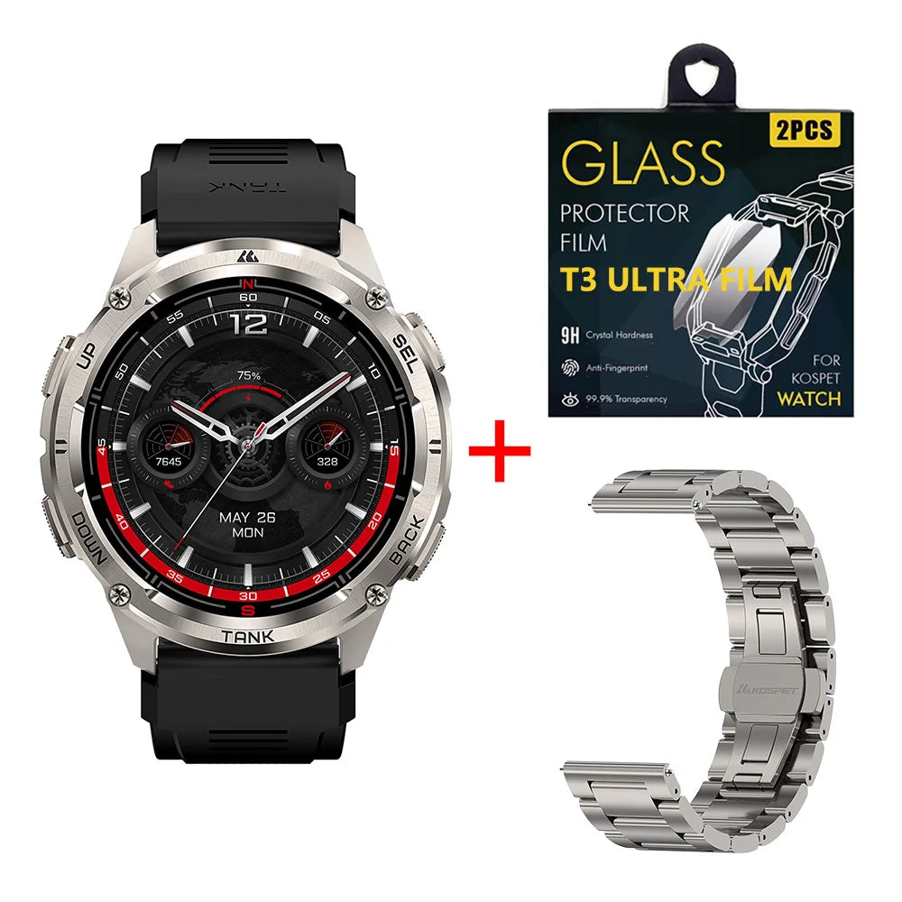 Ultra 2 GPS Smart Watches Men Compass Altimeter Barometric 5ATM IP69K Waterproof AMOLED Bluetooth Call Mens Watch