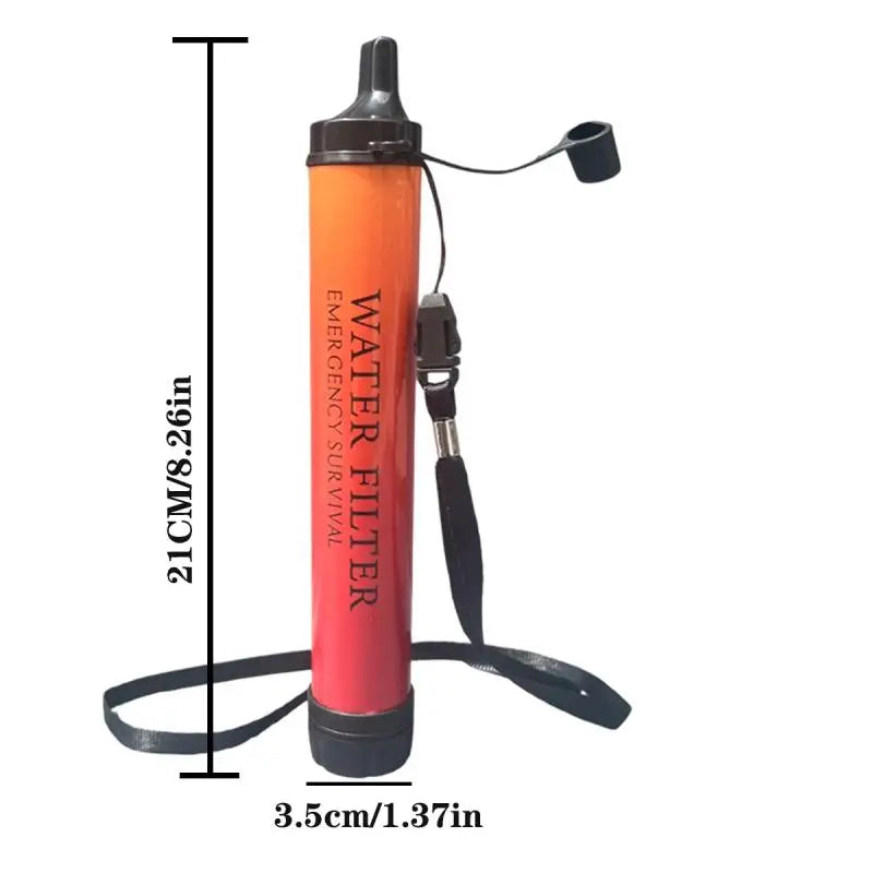 1-5 Pcs Outdoor Mini Water Filter Straw Camping Purification Portable