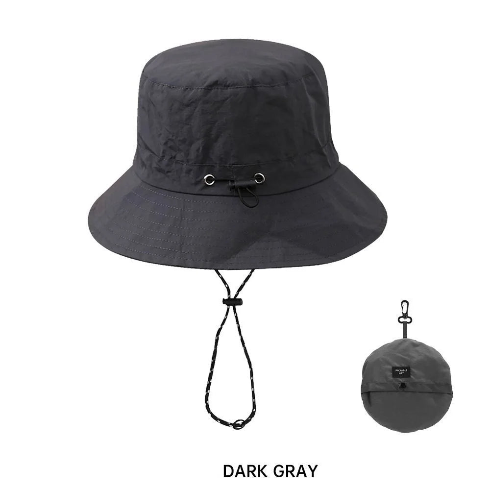 1PCWaterproof Fisherman Hat Can be Receivable Bag Basin Hat Summer Thin Quick-drying Outdoor Mountaineering Hat Men's Sun Hat fo