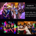 100Pcs LED Glow Sticks Bulk Colorful RGB Tube Dark Light for Party Or Camping And Hiking