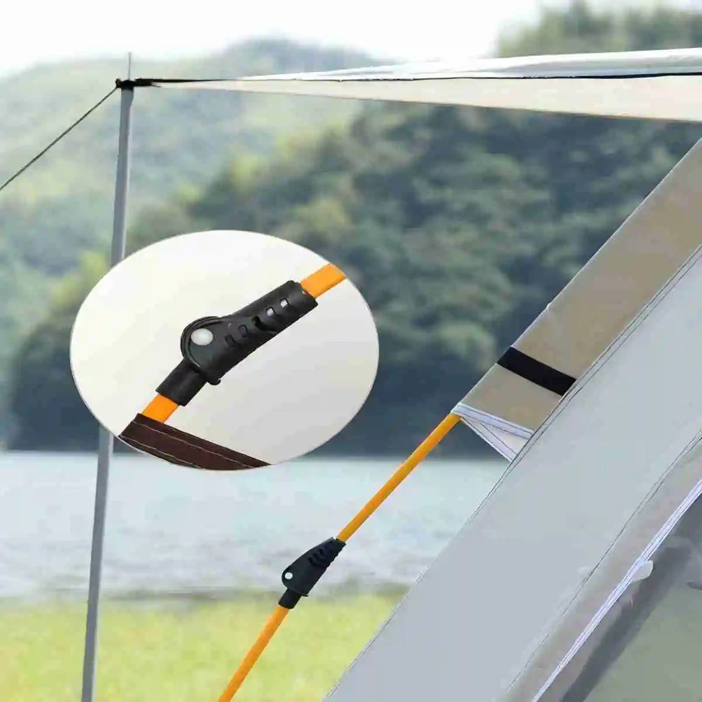 Outdoor Shelter & Sunshade, Reactive Camping Tent with Two Doors and Two Windows