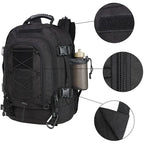 Extra Large 60L Tactical Water Resistant Backpack For Men & Women, For Camping, Fishing, Hiking, Travel & Laptop