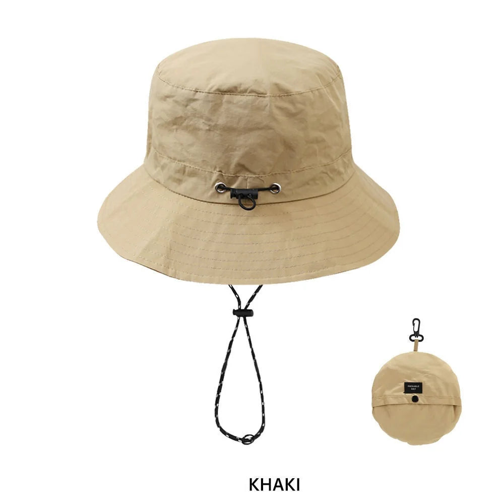 1PCWaterproof Fisherman Hat Can be Receivable Bag Basin Hat Summer Thin Quick-drying Outdoor Mountaineering Hat Men's Sun Hat fo