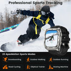 Smart Watch Stainless Steel 6-Sat GPS Offline Maps 10ATM Waterproof 45M Dive 24/7 Health Monitor for Android iOS