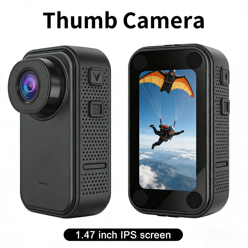 1.44-inch HD 1080p Thumb-Sized Action Camera for Kids, Outdoor Video Recorder, Mini Compact Action Camera with Memory Card