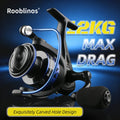 CASTING Spinning Reel Metal Spool 5.2:1 Gear Ratio 12BB Saltwater Freshwater Fishing Reel