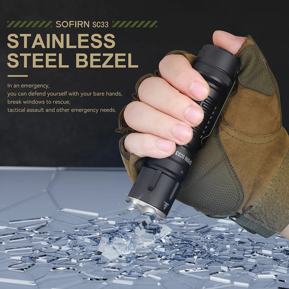 LED Tactical Flashlight XHP70.3 HI  5200lm Powerful 21700 Type C Rechargeable Torch E-switch Outdoor Light
