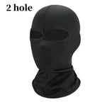 Summer Black Full Face No Hole Cover Hat Women Men Cs Balaclava Cap Sun Uv Protection Bike Motorcycle Multi-Hole Ski Mask