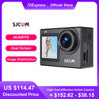 Pro 4K Dual Waterproof Touch Screen Action Camera With WiFi & Night Vision