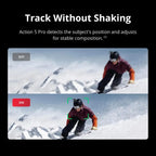 Waterproof Action Camera with 1/1.3" Sensor, 4K/120fps Video, Subject Tracking, Stabilization
