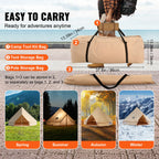 Canvas Bell Tent 4 Seasons 5m Yurt Tent Canvas Tent for Camping with Stove Breathable Tent Holds up to 8 People