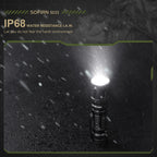 LED Tactical Flashlight XHP70.3 HI  5200lm Powerful 21700 Type C Rechargeable Torch E-switch Outdoor Light