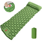 Outdoor Camping Inflatable Mattress Sleeping Pad With Pillows Ultralight Air Mat Built In Inflator Pump Hiking