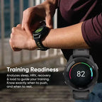 GPS 46mm Smartwatch 1.3" AMOLED Touchscreen Display Heart Rate Monitoring Training Metric Message Notice