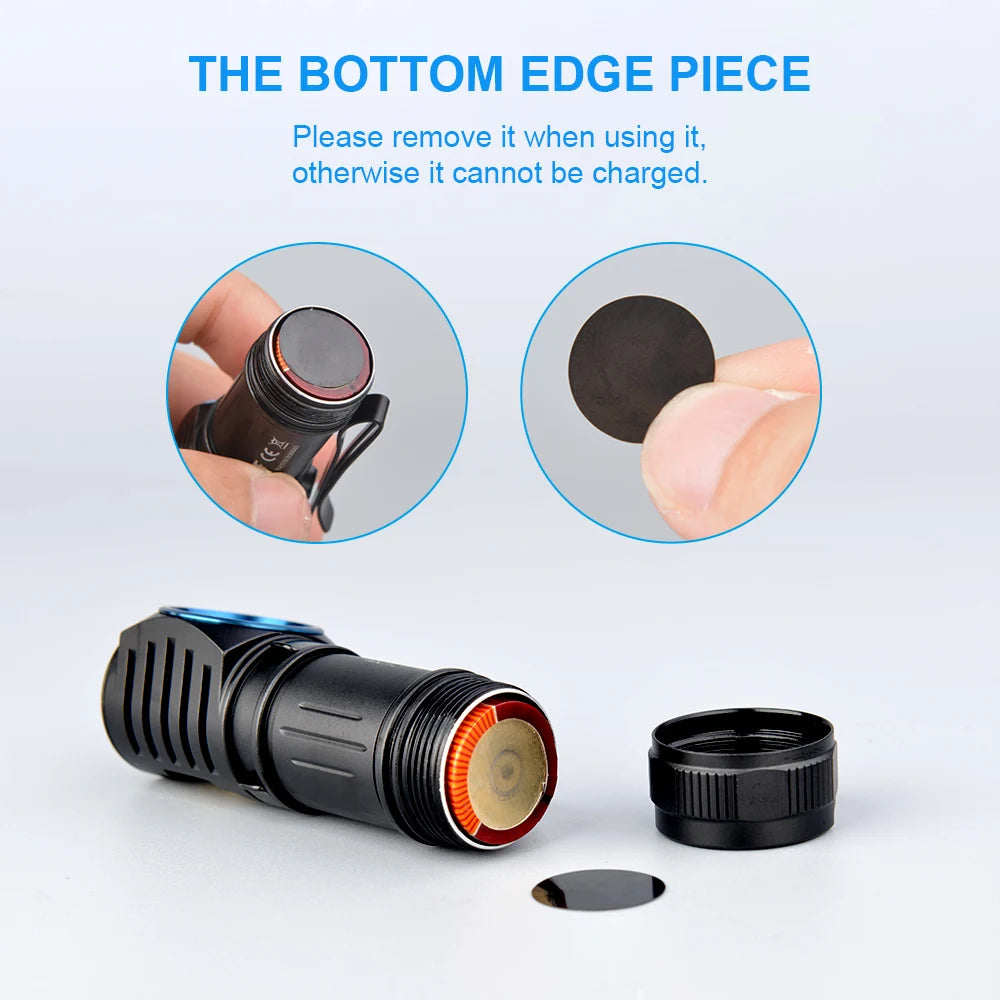 EDC Powerful LED Headlamp 1000Lumens Magnetic Rechargeable Head Lamp XP-L HI Camping Torch Flashlight