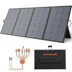 400W Portable Solar Panel 31 V Foldable Solar Panels Charger with 7 in 1 Solar Cable for Camping , Outdoor, Powerstation