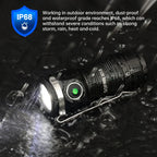 Mini SST40 LED 1300lm Tactical 18350 Rechargeable Flashlight 6000K Keychain Emergency Torch Led Light with Magnetic