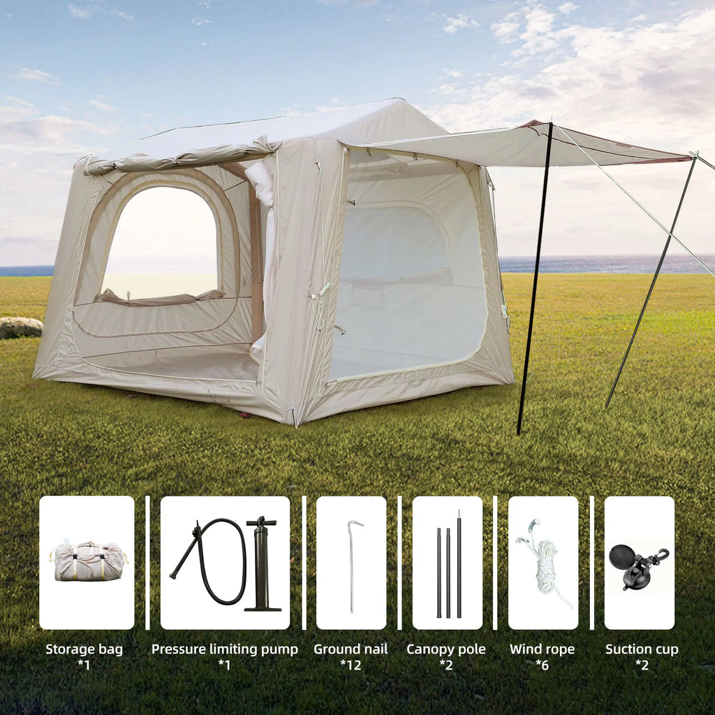 Inflatable Tents for Camping suv tent  Easy Setup Inflatable Tent Waterproof Air Glamping Tents for Camping Adult 4/6/8 Person
